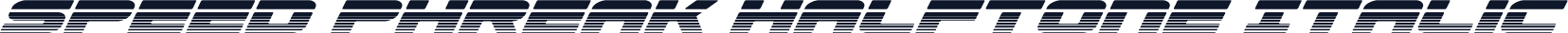 Speed Phreak Halftone Italic