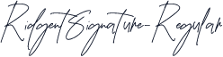 RidgentSignature-Regular