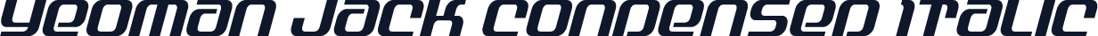 Yeoman Jack Condensed Italic