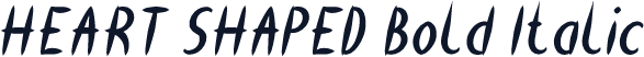 HEART SHAPED Bold Italic