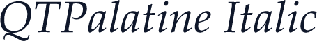 QTPalatine Italic