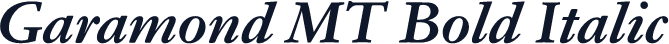 Garamond MT Bold Italic