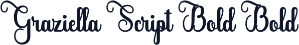 Graziella Script Bold Bold