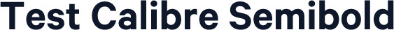 Test Calibre Semibold