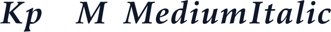 Kp--M-MediumItalic