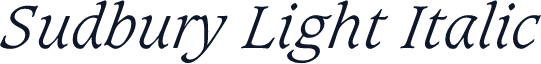 Sudbury Light Italic