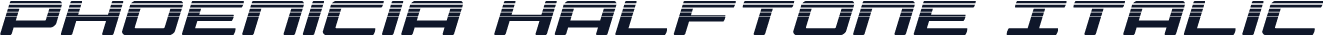 Phoenicia Halftone Italic