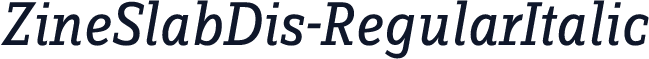 ZineSlabDis-RegularItalic