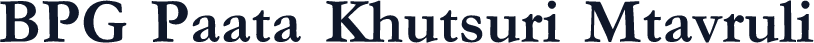BPG Paata Khutsuri Mtavruli