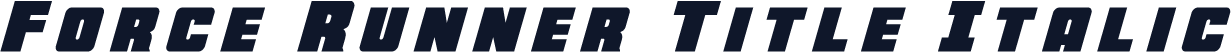 Force Runner Title Italic
