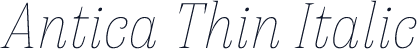 Antica Thin Italic