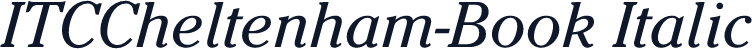 ITCCheltenham-Book Italic