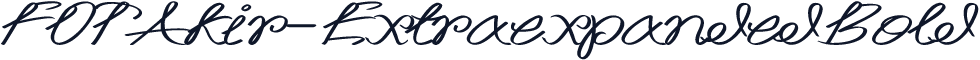 FOTAkir-ExtraexpandedBold