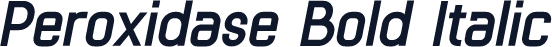 Peroxidase Bold Italic