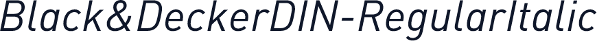Black&DeckerDIN-RegularItalic