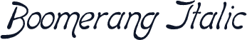 Boomerang Italic