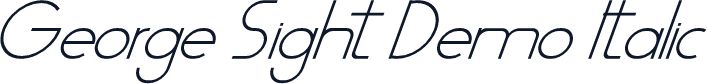 George Sight Demo Italic