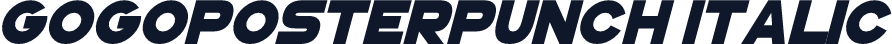 GoGoPosterPunch Italic