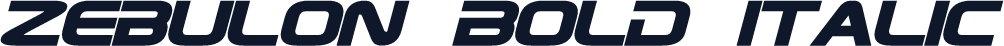 Zebulon Bold Italic