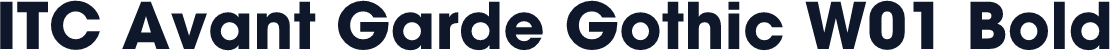 ITC Avant Garde Gothic W01 Bold