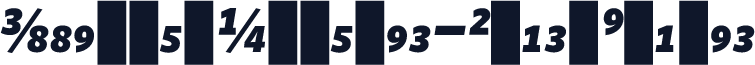 WhitneyNumeric-BlackItalic