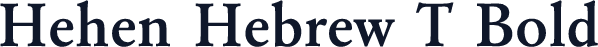 Hehen Hebrew T Bold