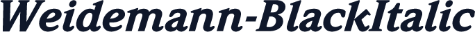 Weidemann-BlackItalic