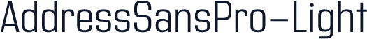 AddressSansPro-Light