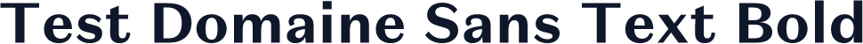 Test Domaine Sans Text Bold