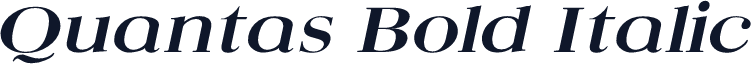Quantas Bold Italic