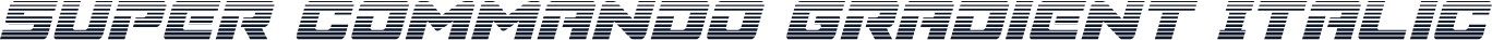 Super Commando Gradient Italic