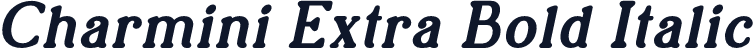 Charmini Extra Bold Italic