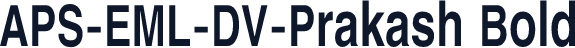 APS-EML-DV-Prakash Bold