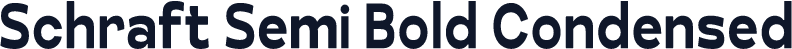Schraft Semi Bold Condensed