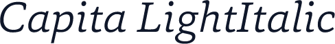 Capita LightItalic