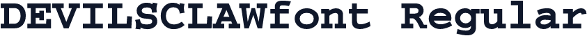 DEVILSCLAWfont Regular