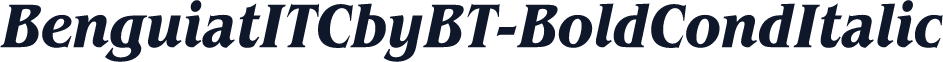BenguiatITCbyBT-BoldCondItalic