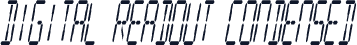 Digital Readout Condensed