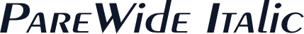 PareWide Italic