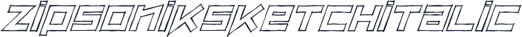 ZipSonikSketchItalic
