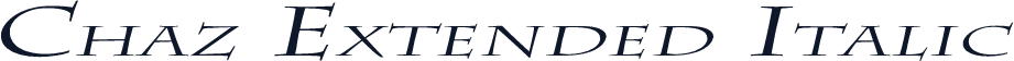 Chaz Extended Italic