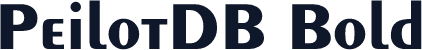 PeilotDB Bold