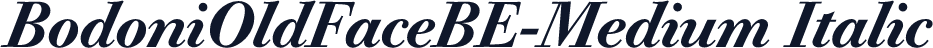 BodoniOldFaceBE-Medium Italic