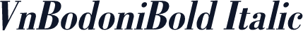 VnBodoniBold Italic