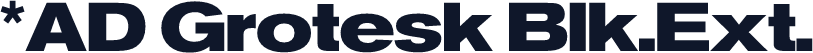 *AD Grotesk Blk.Ext.