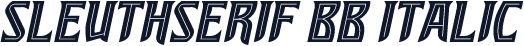 SleuthSerif BB Italic