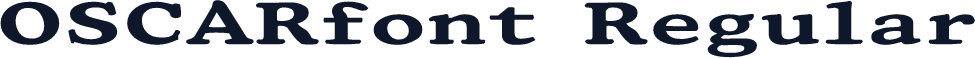 OSCARfont Regular