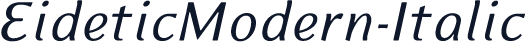 EideticModern-Italic