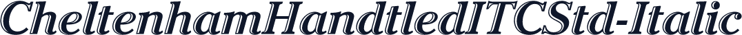 CheltenhamHandtledITCStd-Italic