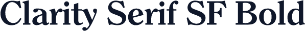 Clarity Serif SF Bold